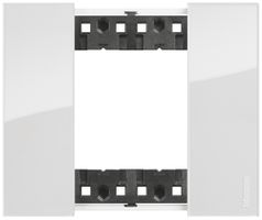 Cadre de recouvrement Living Now 2 modules 102.5×86mm ice