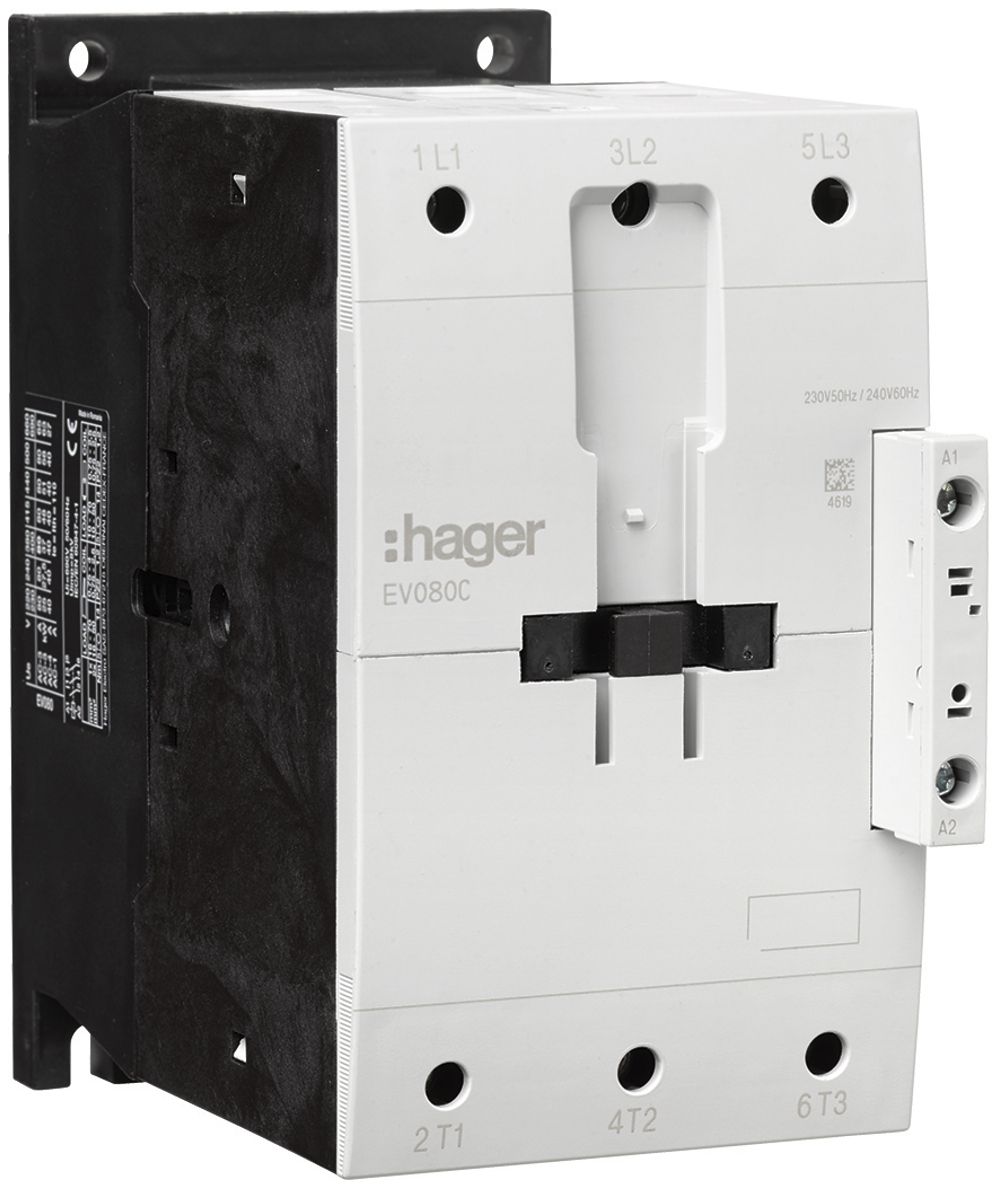 Leistungsschütz Hager 3P 80A bei AC-3 Spulenspannung 230VAC