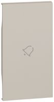 Cache de touche Living Now 2 modules illuminable avec symbole sonnerie sand