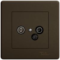 Prise antenne ENC TV-R-données EDIZIO.liv SNAPFIX® 23dB br