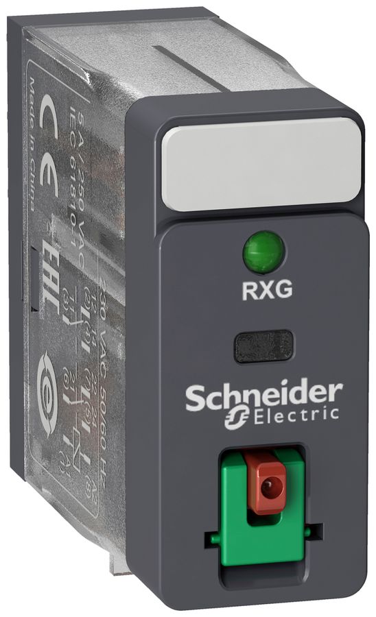 Relais d'interface RXG 2CO 5A 230VAC LED connexion à languette