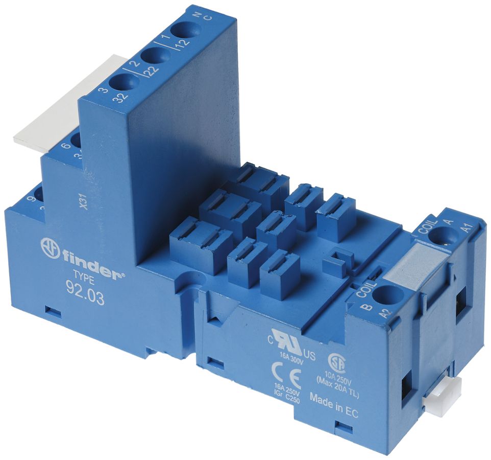 Stecksockel Finder 92.03SMA 11P zu Relais J 94984/…