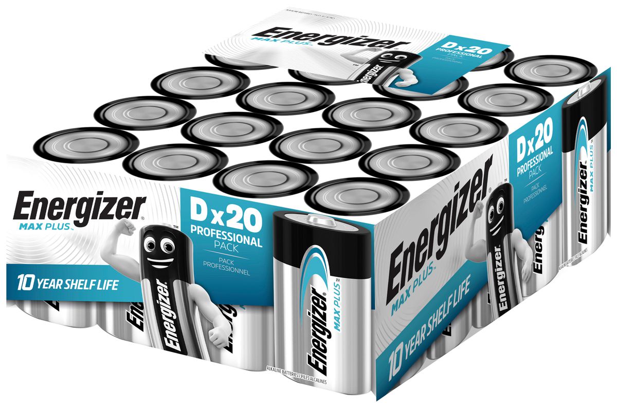 Batterie Alkali Energizer Max Plus D LR20 1.5V, Box à 20 Stück