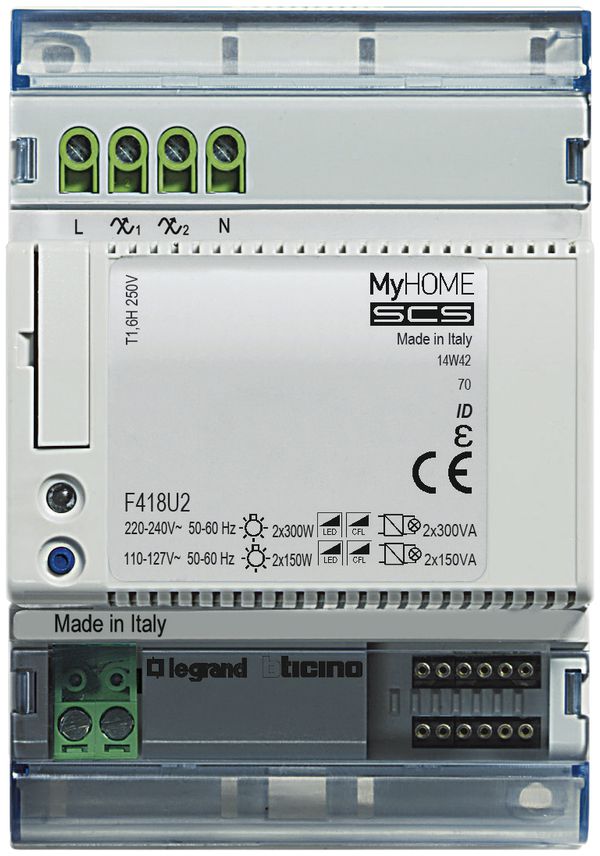 REG-Universal-2-Kanal-Dimmer Legrand MyHOME 2×300 VA