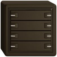 AP-KNX-Taster RGB EDIZIO.liv SNAPFIX® Temperaturfüh.RGB-LED 8×T 1-Tbed.br