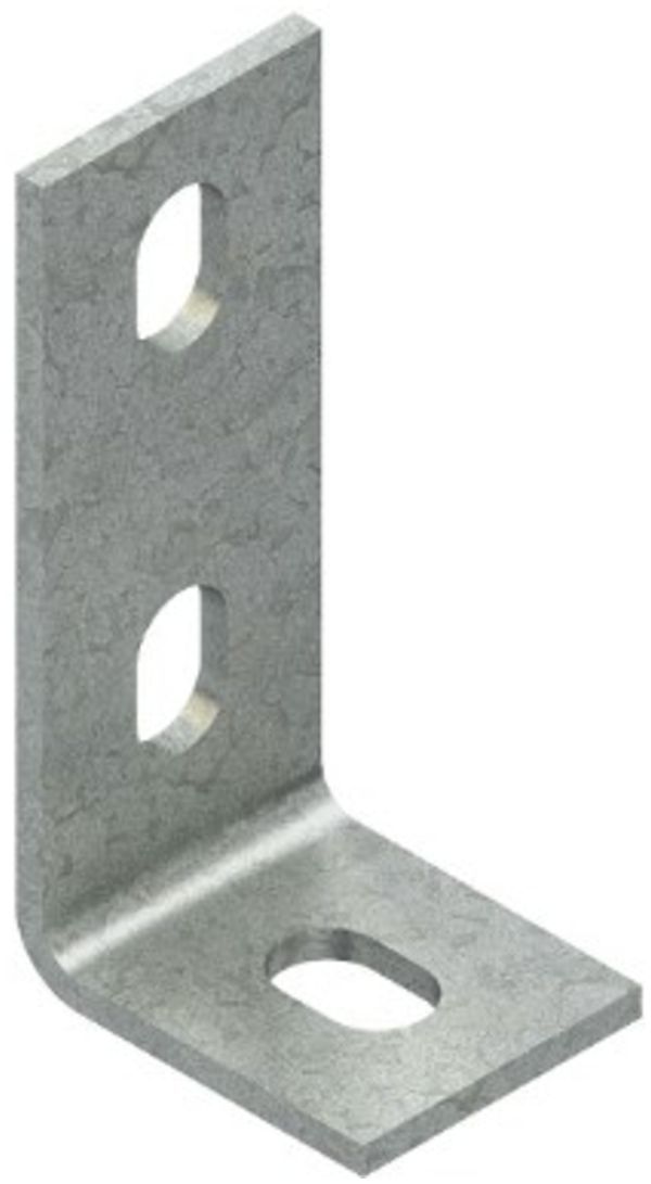 Équerre de fixation 50×100×40mm zinguée à chaud par immersion