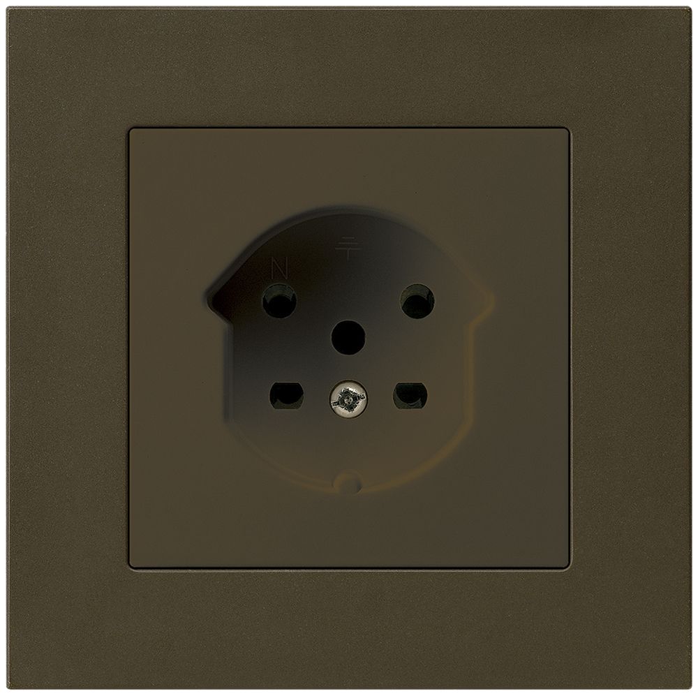 UP-Steckdose HA kallysto.pro Typ 15 mit Steckklemmen braun