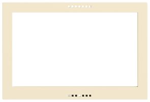 Frontplatte EDIZIOdue für KNX-Panel 7" vanille