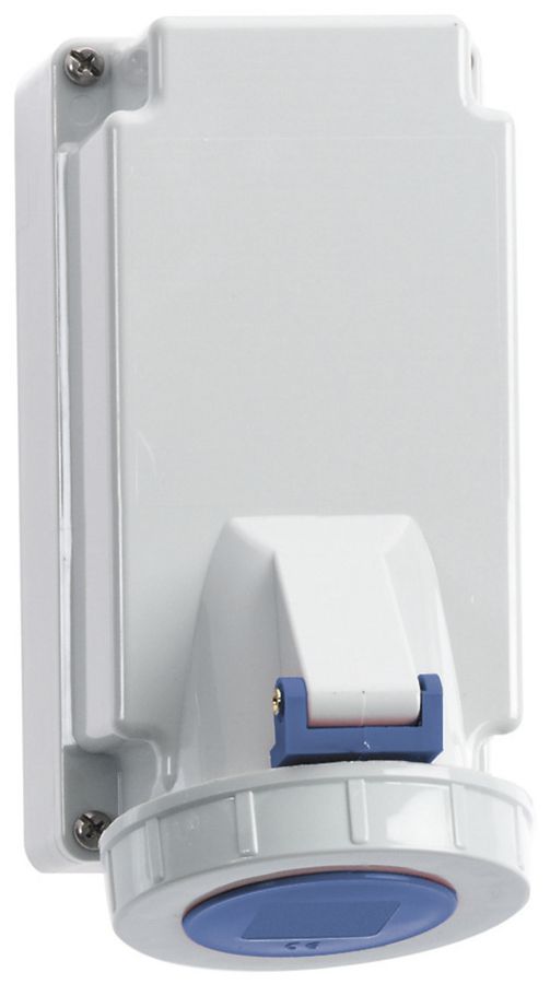 AP-Steckdose CEE Bals 16A 4P 230V 9h IP67 Ni 90×170mm QC