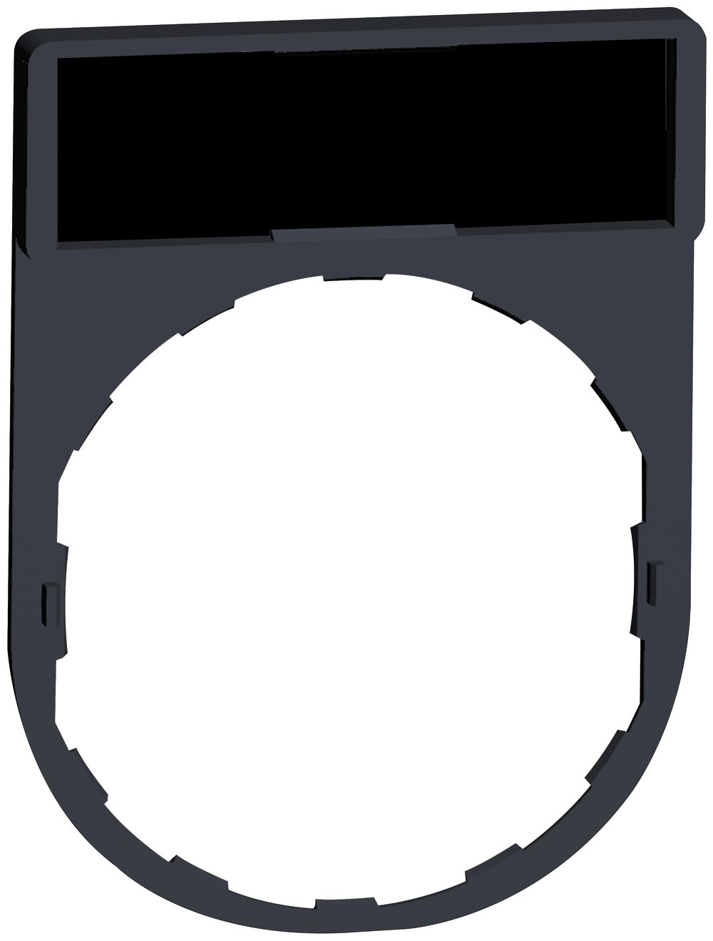 Porte-plaquette Schneider Electric 30×40mm noir o.ro