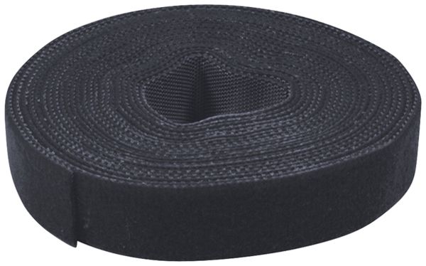 Klettband VALUE doppelseitig 10mm×25m schwarz