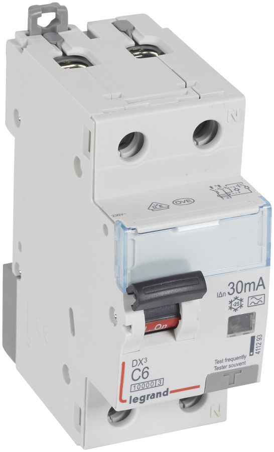 Fehlerstrom-/Leitungsschutzschalter Legrand DX3standard 1LN C 6A 10kA 30mA Typ A