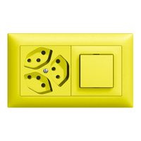 UP-Kombination EDIZIOdue 3×T13+3/1P lemon, horizontal