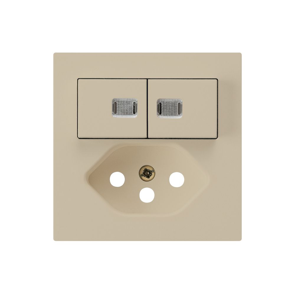 Frontset kallysto 60×60 beige mit Kinderschutz und 2 Linsen S1/T13