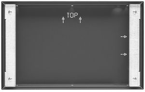 UP-Einbaugehäuse Hager schwarz WDW161 für 16" Touch-Panel