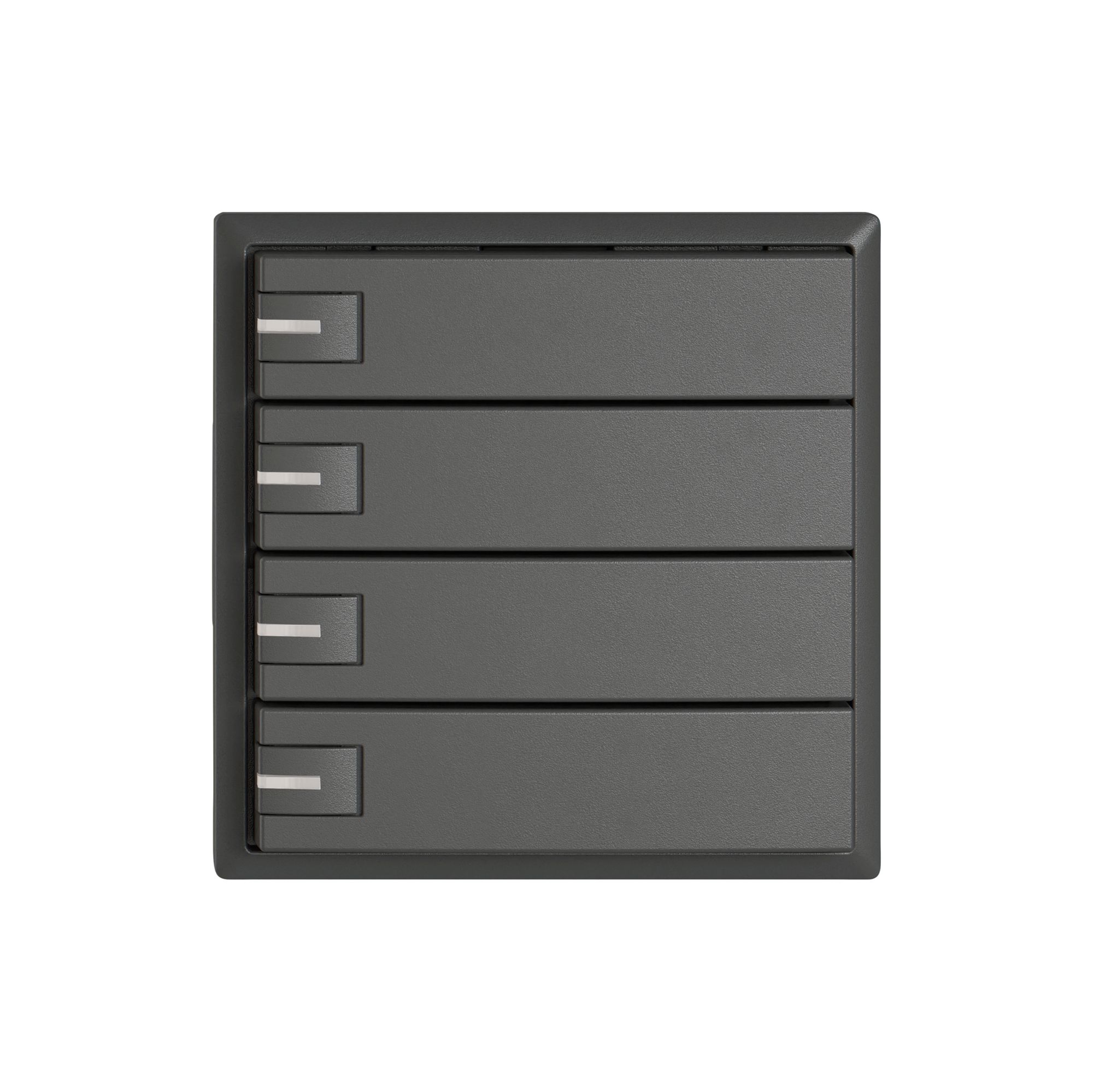 Pulsante universale EDIZIO.liv UNI SNAPFIX® 5…48V c.LED blu 4× com.1T grs