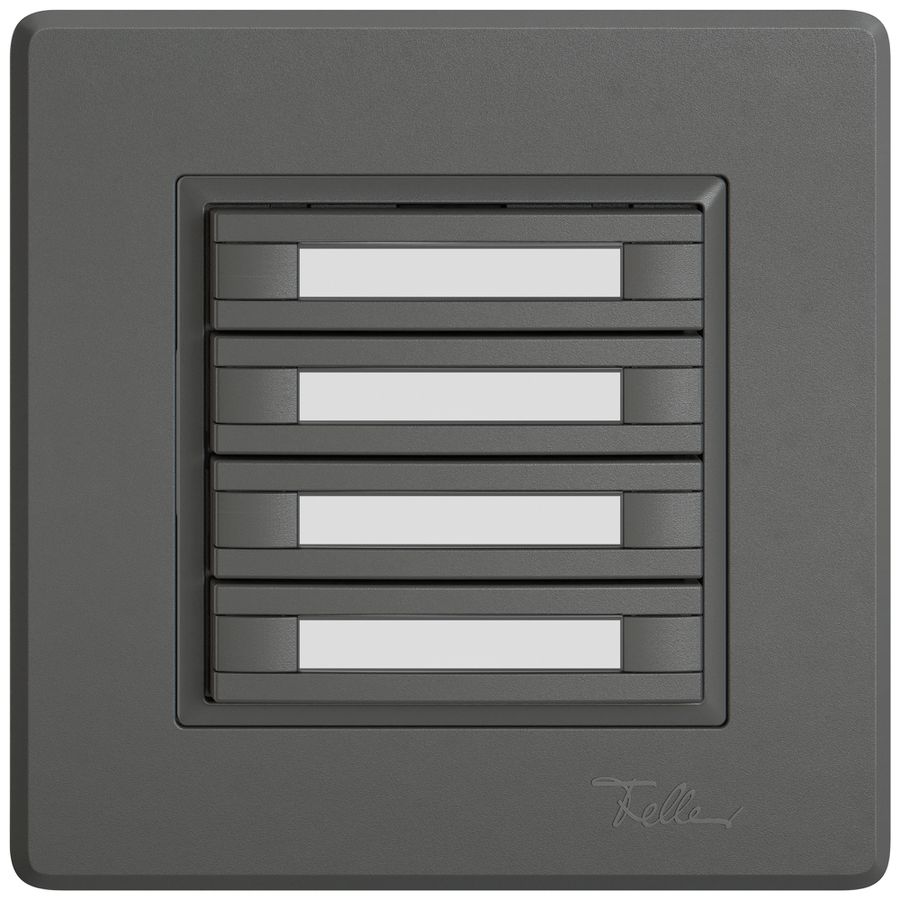 Pulsante KNX RGB INC EDIZIO.liv SNAPFIX® sensore temp.s.LED targ.8× com.1T grs