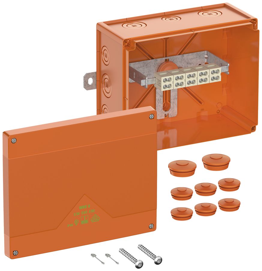 Boîte de dérivation AP Spelsberg WKE 6 Duo 5×10mm² E90 250×200×120mm IP66 or