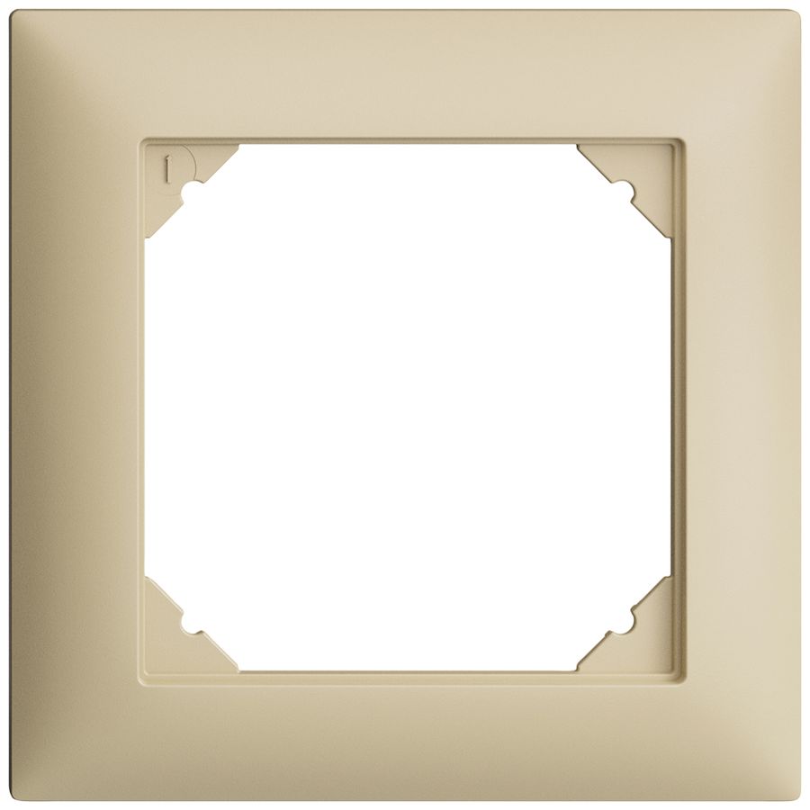 Cadre de recouvrement EDIZIOdue 1×1 vanille