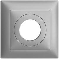 UP-Frontset EDIZIOdue silver 88×88mm für Schlüsselschalter