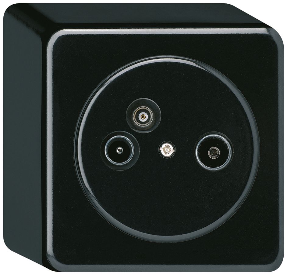 AP-Antennendose TV-R-Daten basico 2GHz 19db schwarz