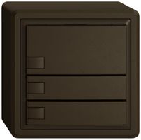 AP-KNX-Taster RGB EDIZIO.liv SNAPFIX® Temperaturfüh.o.LED 3×Taste 1-Tbed.br