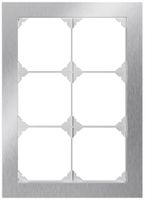 UP-Kopfzeile EDIZIO.liv prestige SNAPFIX® 3×2 214×154mm chromstahl geschliffen