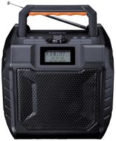 Radio LENCO ODR-160GY DAB+/FM/Bluetooth/Aux-in 35W (RMS) 230V/Akku schwarz