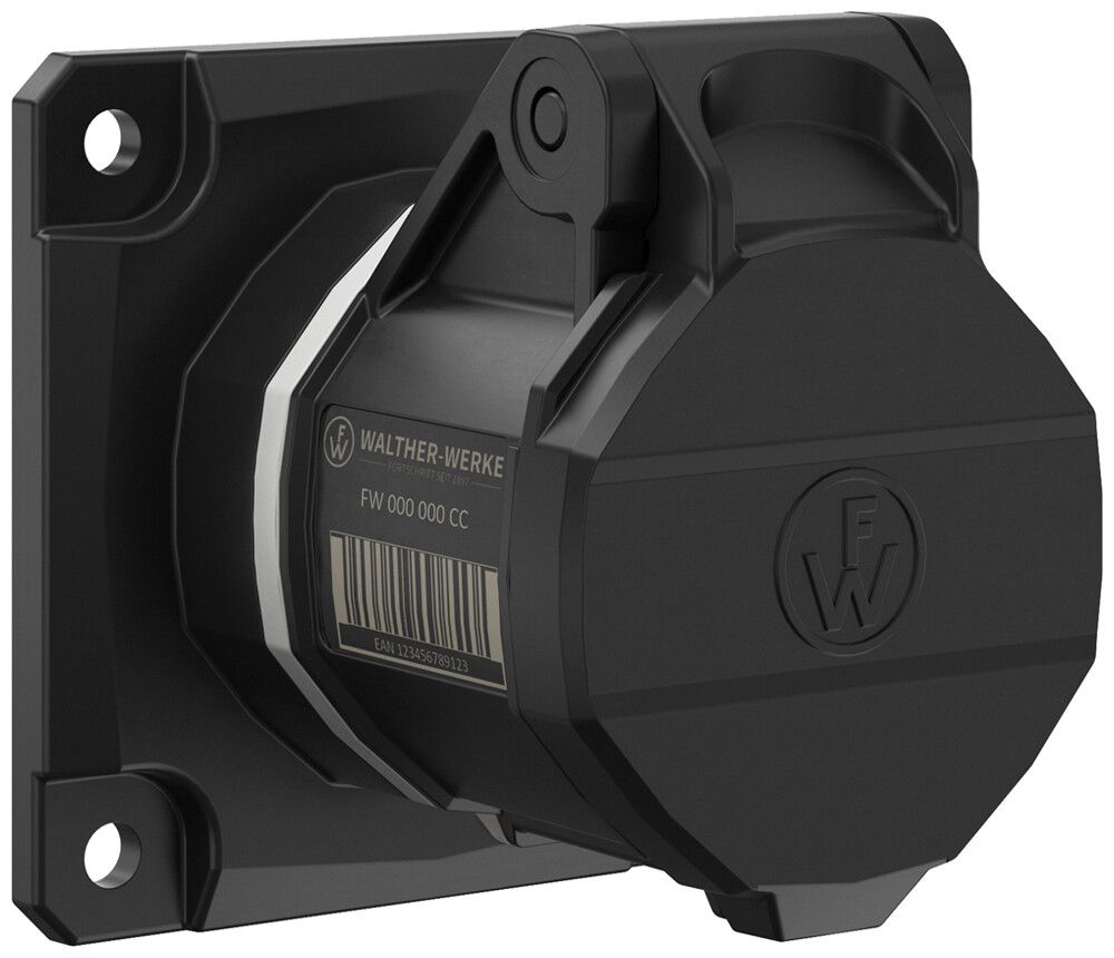 Prise CEE INC NEO 5P 16A >50V 1h gris IP54 borne sans vis 75×75mm