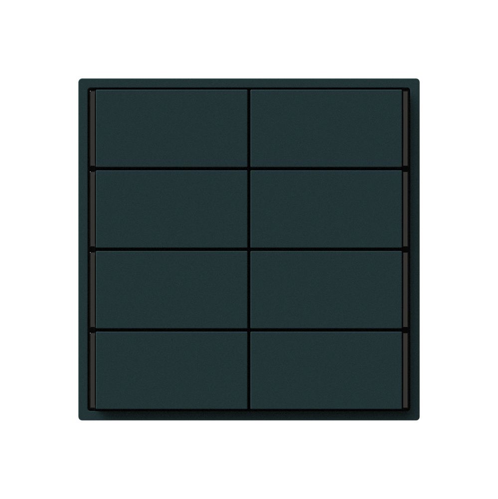 Poussoir KNX KAL 8×touches 8×points actionnables LED noir