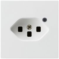 Steckdose Hager kallysto 1×T23 beleuchtet A ultraweiss