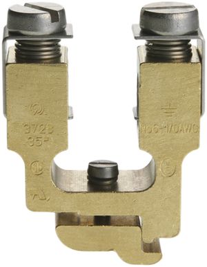 Borne de terre joignable Woertz 2.5…35mm² raccordement à vis 2×1 barre G