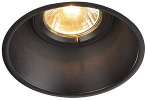 Downlight INS SLV HORN-T, GU10 50W IP20 nero opaco