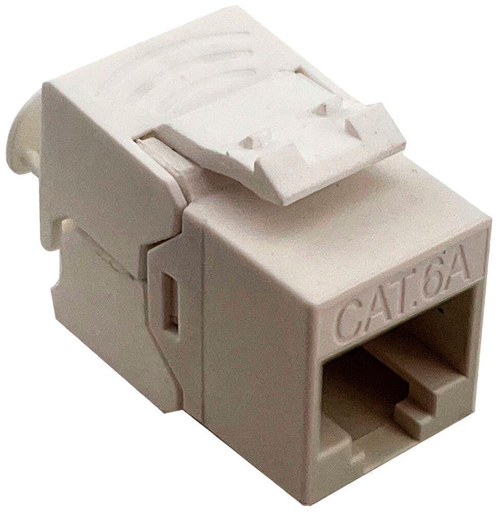 Kupplungsmodul ROLINE RJ45 CAT6A Keystone Super Slim IDC weiss