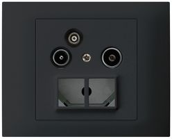 EB-Antennendose TV-R-Daten HMS kallysto 19dB schwarz