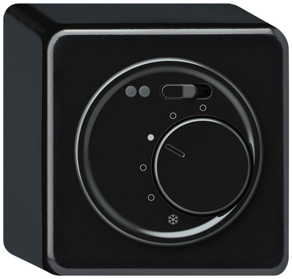 Termostato ambiente AP origin riscaldamento pavimento 230VAC 5…30°C 10A nero