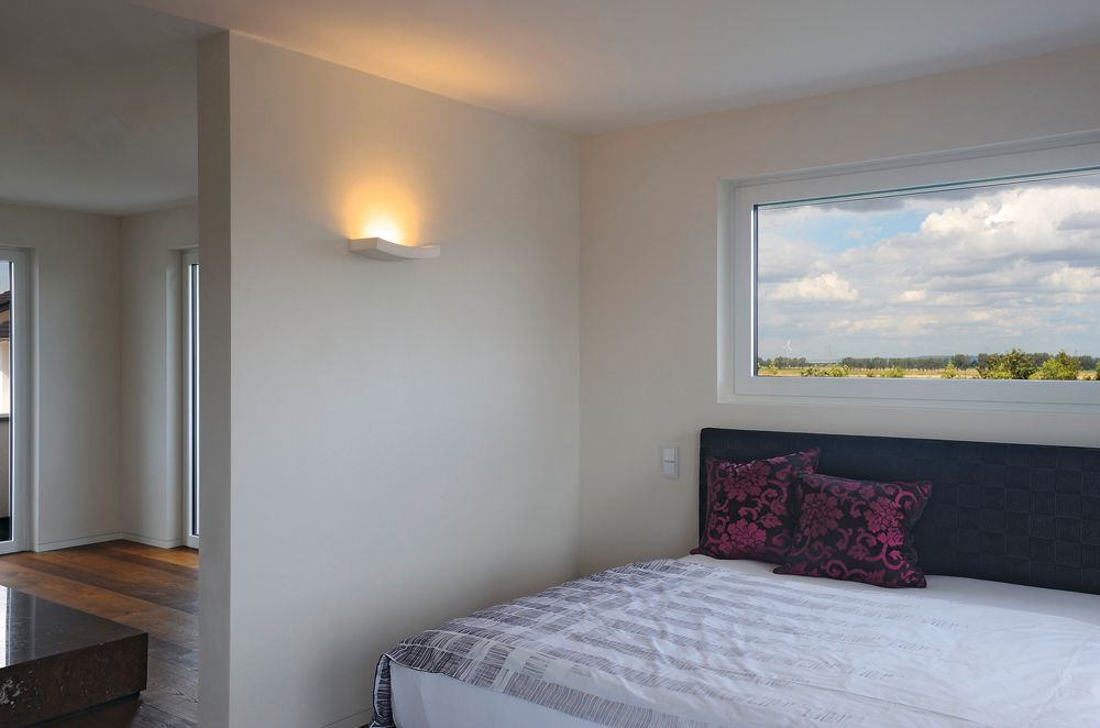 Applique SLV GL 102 CURVE, R7s 100W plâtre IP20 blanc