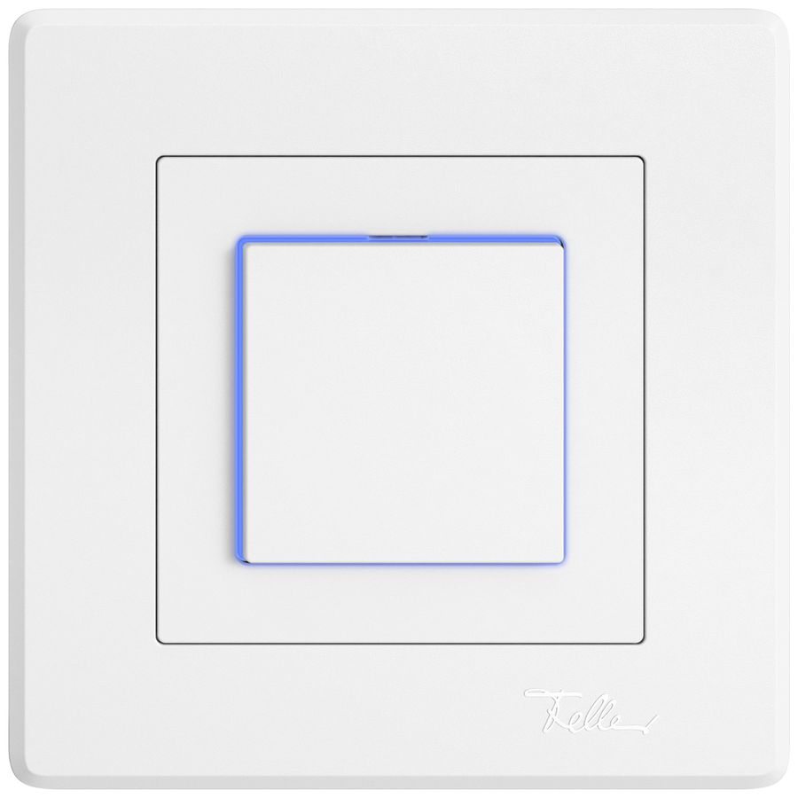 UP-Leuchtdruckschalter EDIZIO.liv SNAPFIX® 3/2L Seitenlinse LS blau ws