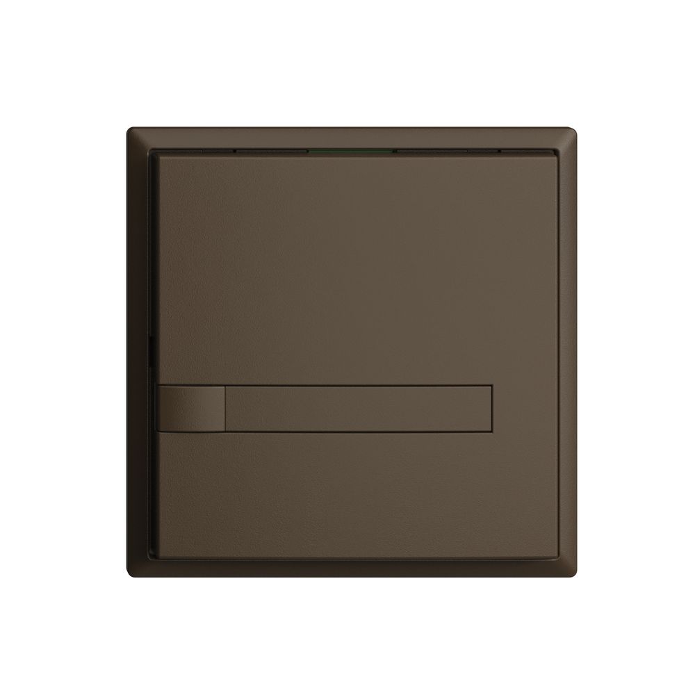 KNX-Taster RGB EDUE, 250mW, o.LED, m.Papiereinlage, 1×Taste, 1×Tastenb., cof