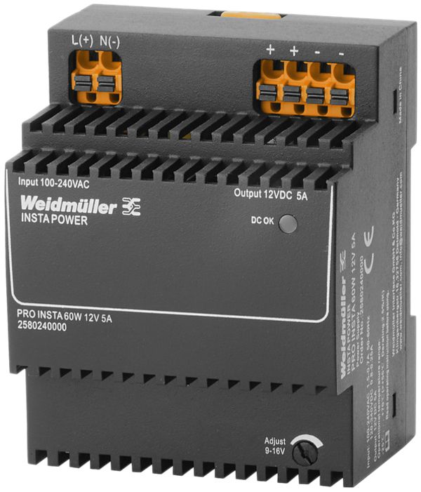 Alimentation à découpage Weidmüller Connect Power PRO INSTA 60W 12V 5A