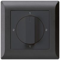 UP-Drehschalter kallysto.line 3/1L schwarz mit Drehgriff