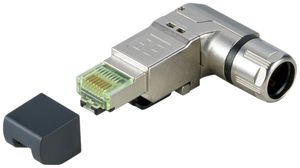 Stecker RJ45 Weidmüller gewinkelt Cat.6A T568-A Isolation-Ø0.85…1.1mm