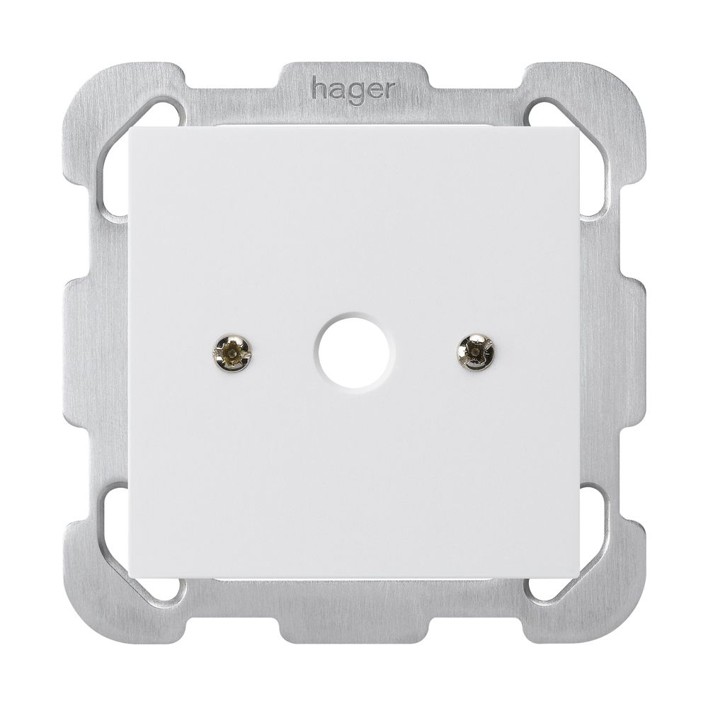 Boîte de raccordement ENC kallysto blanc Ø9mm sans bornier plaque de fixation