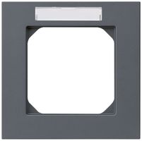 Telaio di copertura INC kallysto.pro 1×1 antracite 94×94mm con telaio iscrizione