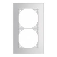 Abdeckrahmen EDIZIOdue prestige 2×1 spiegel satin