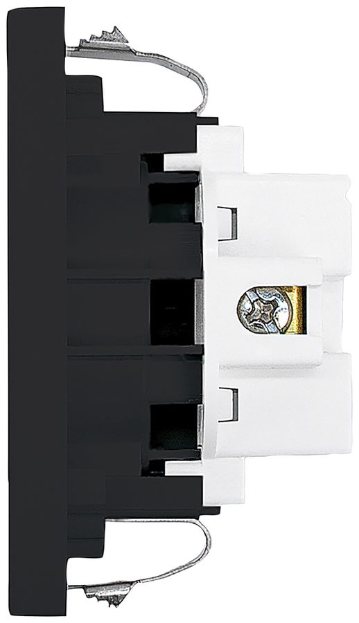 FLF-Steckdose A. Steffen 1×Typ 13 10A 250V 62.5mm×37.5mm schwarz