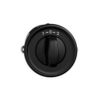 UP-Schwenktaster 1->0<-2 STANDARDdue schwarz mit Drehgriff