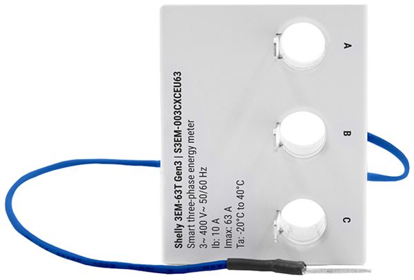 Compteur d'énergie Shelly 3EM-63T Gen3 achat/livraison