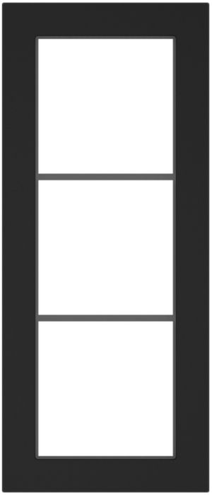 Telaio di copertura SIDUS 3×1 nero