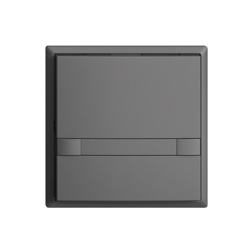 UP-Universaltaster 1×2T EDIZIOdue dunkelgrau, mit Papier, ohne LED